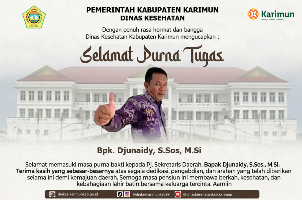 Pimpin Apel Terakhir di Momentum Harganas, Pj. Sekda Karimun Bpk. Djunaidy, S.Sos., M.Si. Resmi Masuki Masa Purna Bakti